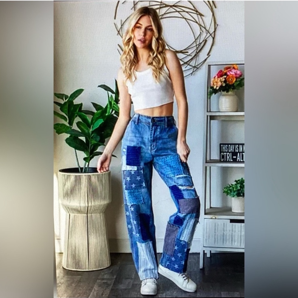 Oli & Hali Denim Patchwork Jeans